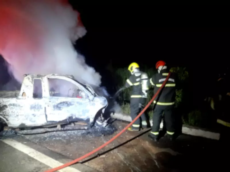 Motorista morre carbonizado após colisão frontal com caminhão na BR-153, em Brasilândia do Tocantins