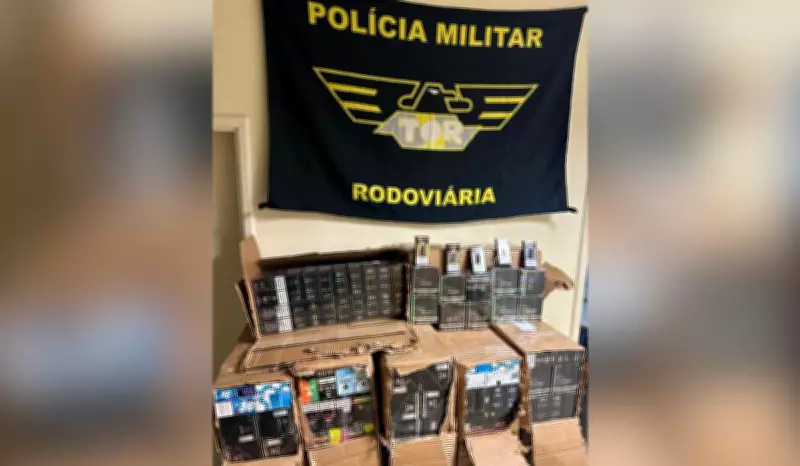 Motorista é preso com R$ 550 mil em cigarros eletrônicos em caminhão-cegonha em Presidente Prudente