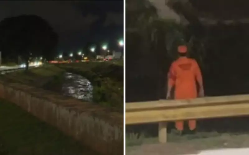 Mulher é arrastada por enxurrada em córrego de Goiânia; buscas com drone em andamento