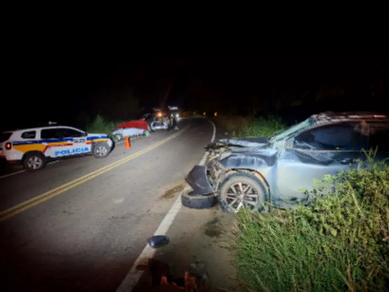 Mulher de 68 anos morre em colisão frontal na BR-259 em Resplendor; motorista suspeito de embriaguez recusa teste