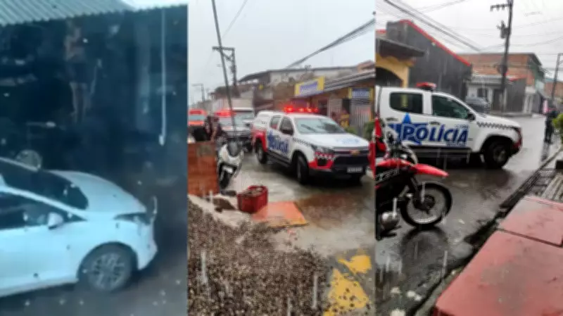 Mulher mantida refém em lava-jato de Ananindeua após troca de tiros com assaltantes