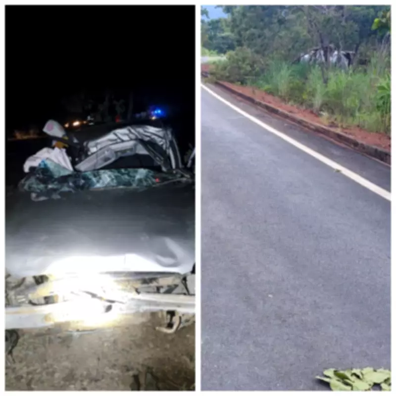 Mulher morre após carro capotar na MG-400 em Buritis; filho de 11 anos sobrevive