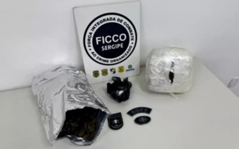 Mulher é presa com mais de 2 kg de drogas em Aracaju após viagem da Bahia