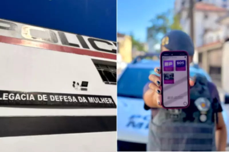 Mulher usa botão SOS do app SP Mulher após ex-companheiro invadir prédio em Santos