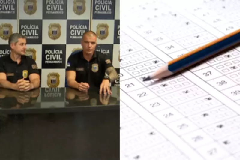 Nove presos em operação contra fraude em concursos do TJPE e TCE-PE, incluindo policiais