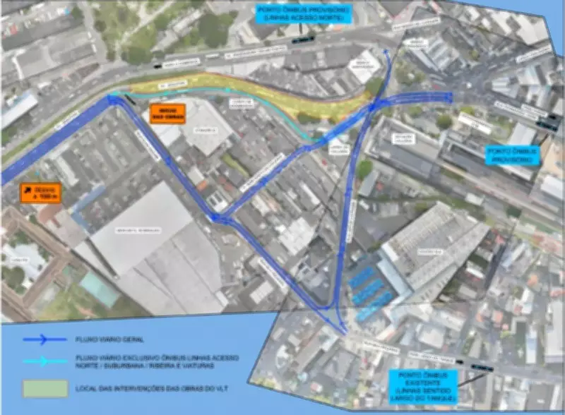 Obras do VLT em Salvador alteram tránsito na Calçada a partir deste domingo