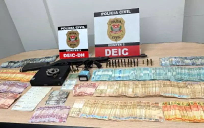 Operação Cinturão de Fogo apreende R$ 58 mil e armas em São José do Rio Preto