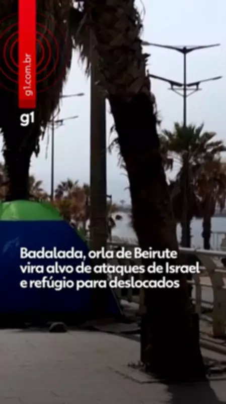Orla de Beirute é atacada por Israel e serve de refúgio para mais de um milhão de deslocados