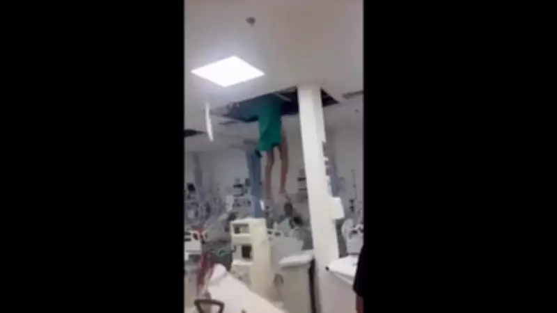 Paciente cai do teto de hospital público no Rio ao tentar fuga pelo sistema de ventilação