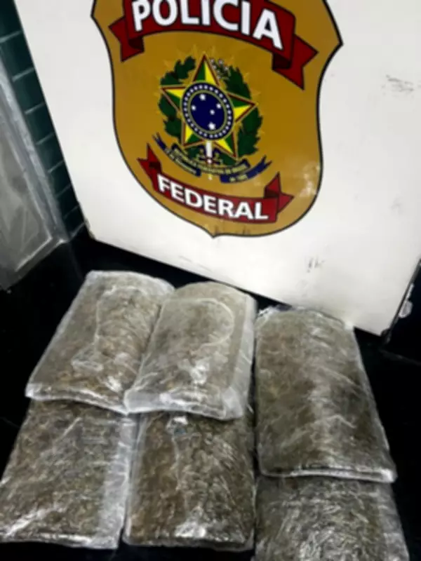 Passageiro é preso com três quilos de maconha skunk antes de voo em Manaus
