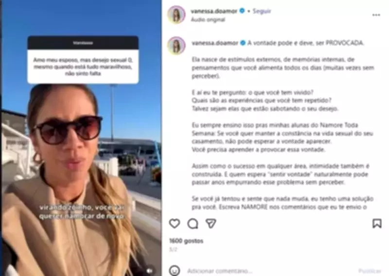 Pastora e sexóloga viraliza nas redes ao unir fé e sexualidade com dicas para casais evangélicos