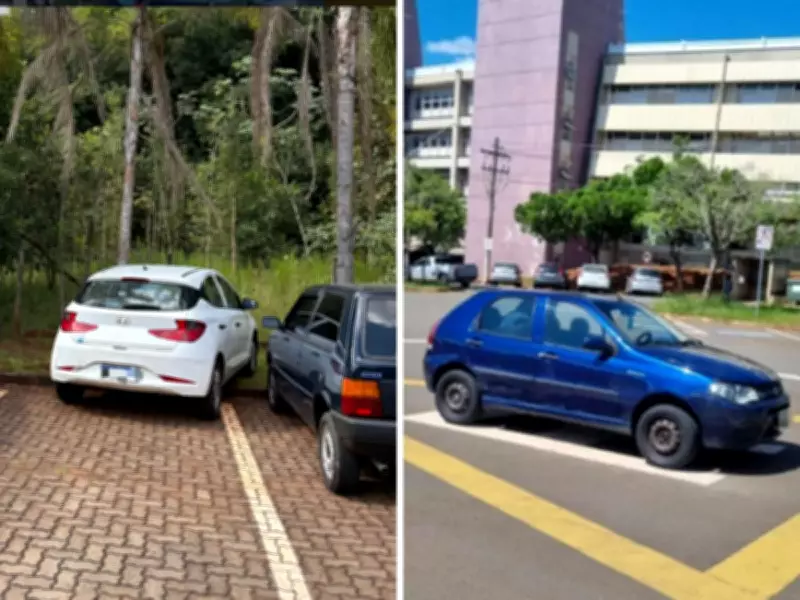 Perfil irônico expõe estacionamentos bizarros na Unicamp antes da fiscalização oficial
