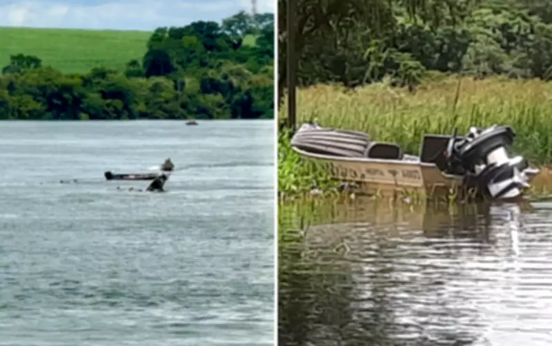 Pescadores atacam policiais ambientais durante fiscalização no Rio Grande em Colômbia, SP