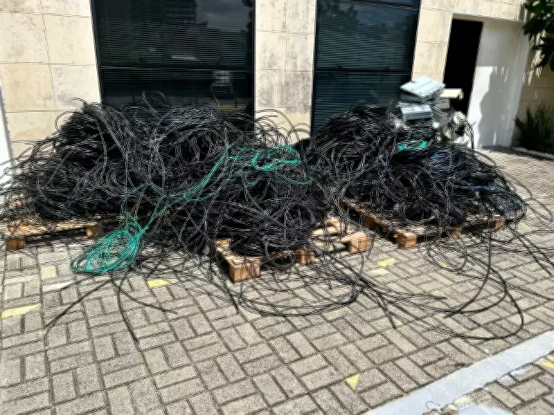 Polícia apreende mais de meia tonelada de cabos furtados em operação em Fortaleza
