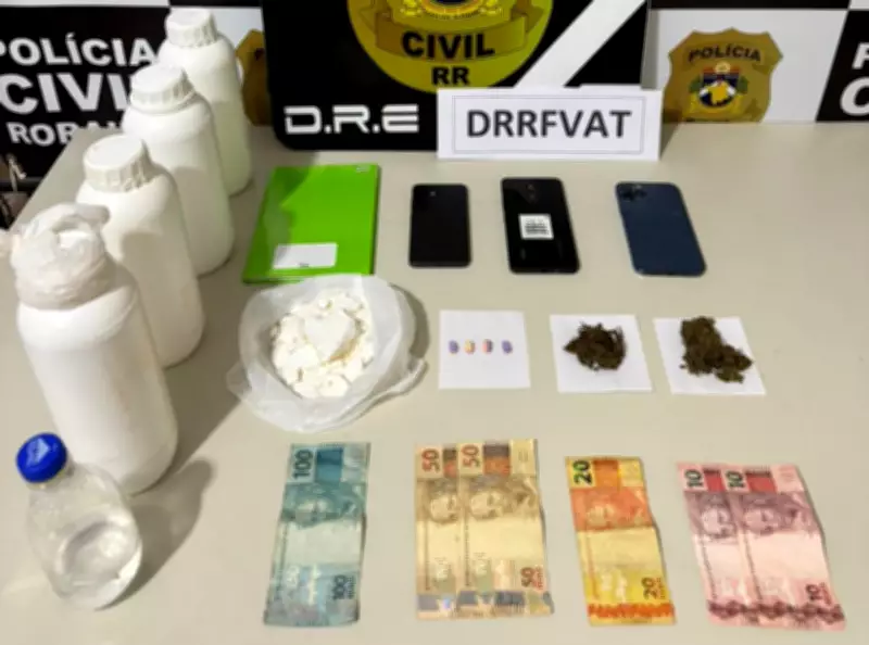 Polícia Civil de Roraima prende dois suspeitos e apreende drogas sintéticas importadas
