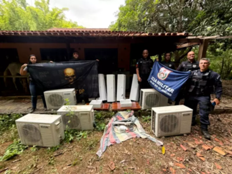 Polícia recupera aparelhos de ar-condicionado e pias furtados da Secretaria de Meio Ambiente de Itaperuna