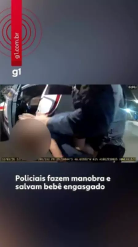 Policiais Militares Salvam Bebê Engasgado com Manobra de Heimlich na Mooca, SP