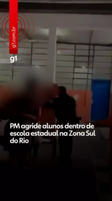 Policial Militar agride estudantes dentro de colégio estadual na Zona Sul do Rio