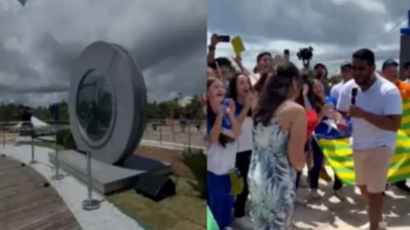 Portal que conecta Barra Grande a cidades internacionais atrai visitantes no Piauí