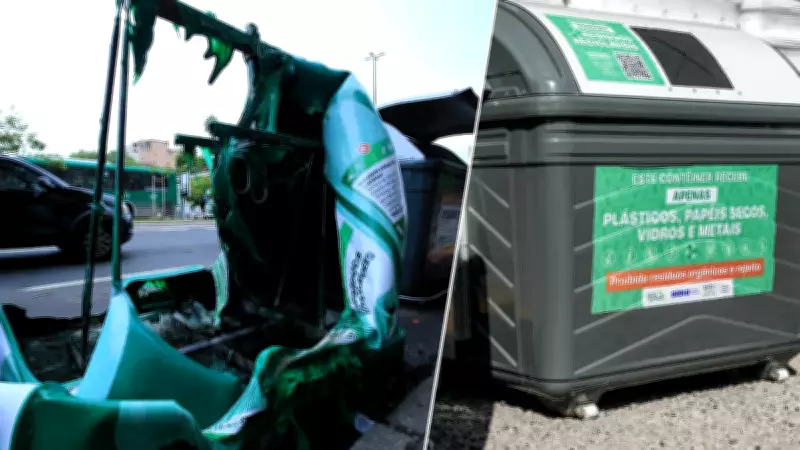 Porto Alegre substitui contêineres de plástico por metálicos após onda de vandalismo