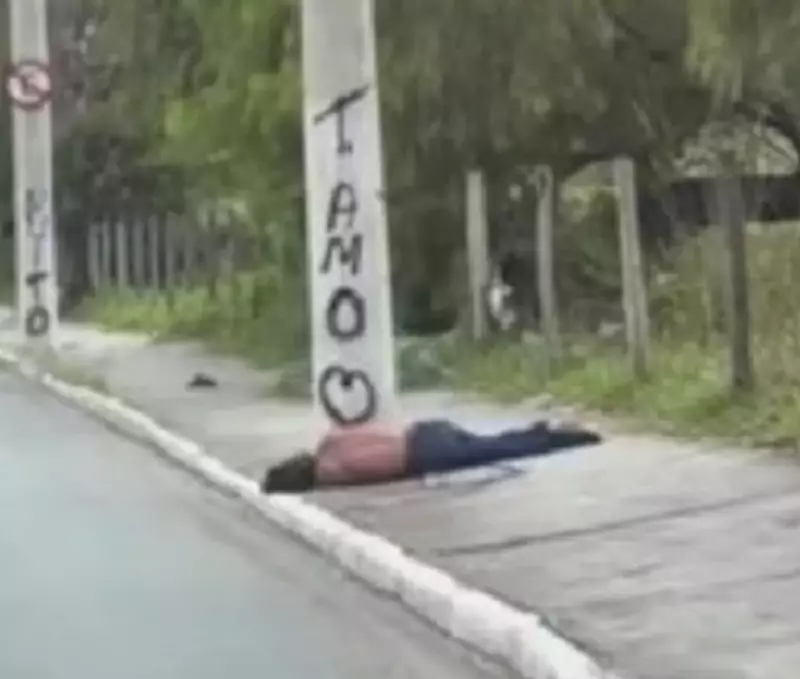 Prefeito de Caçapava é criticado por ignorar homem caído em vídeo sobre pichação