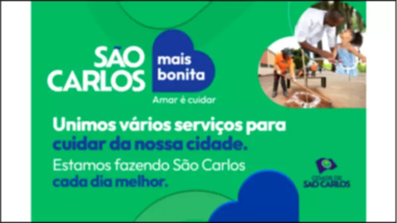 Prefeitura de São Carlos lança programa de zeladoria urbana 'São Carlos Mais Bonita'