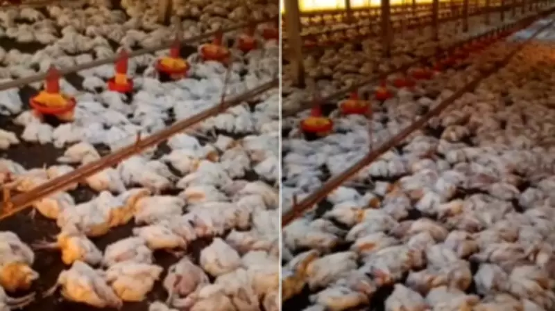 Queda de energia mata 20 mil frangos e causa prejuízo de R$ 150 mil no Paraná