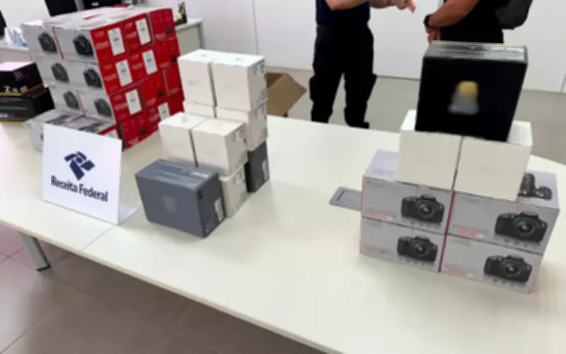 Receita Federal apreende 50 câmeras profissionais em Ribeirão Preto por descaminho