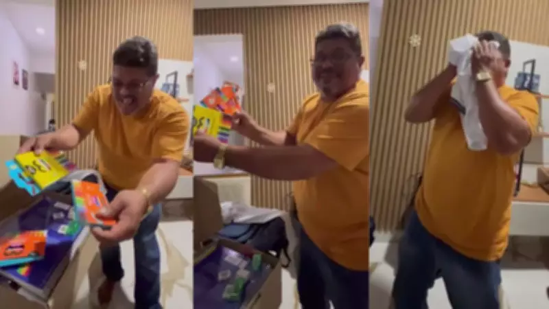 Recifense de 48 anos viraliza com reação emocionada ao receber material escolar após 30 anos