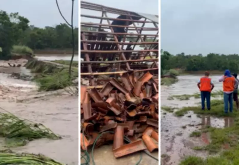 Represa rompe e causa isolamento em povoado do Tocantins após chuvas intensas