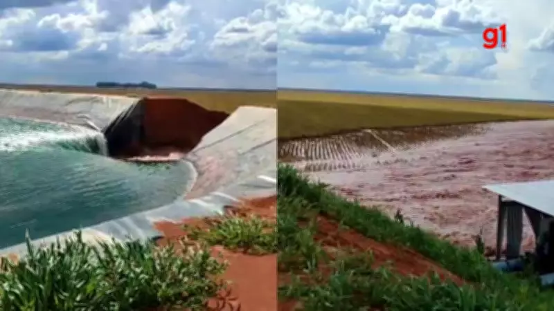 Rompimento de reservatório em fazenda causa danos a plantação de soja no Sul do Piauí