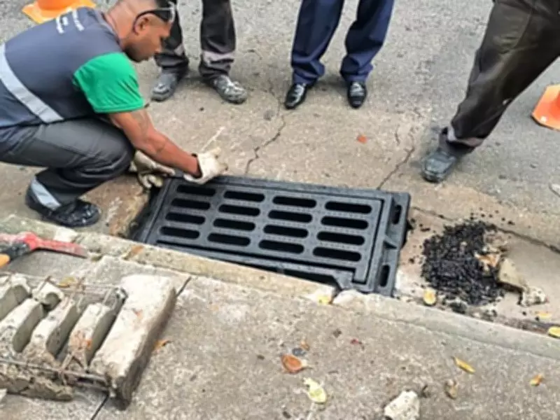Santos instala grelhas ecológicas de plástico reciclado para modernizar drenagem urbana