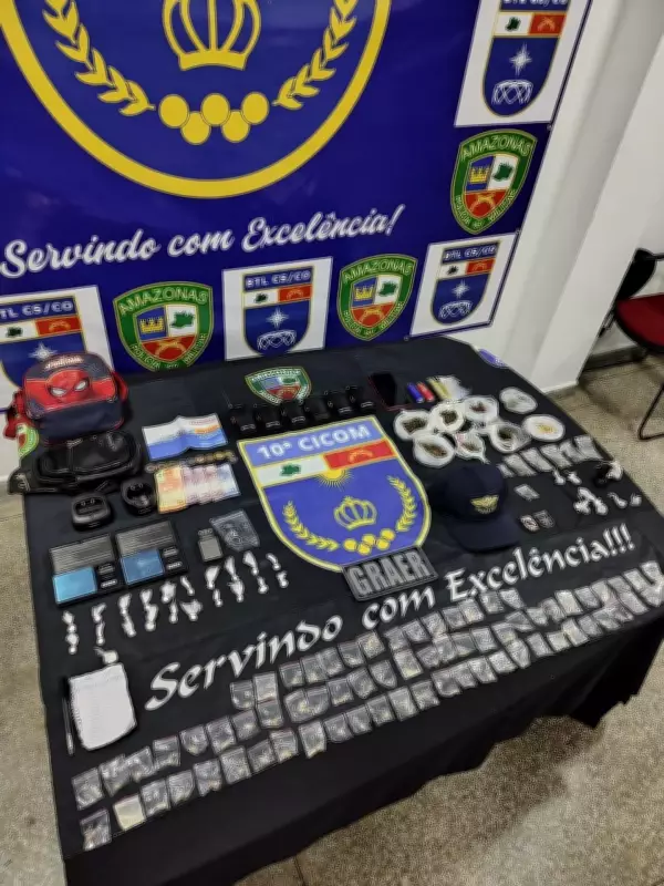 Sete suspeitos são presos com drogas e rádios comunicadores em Manaus
