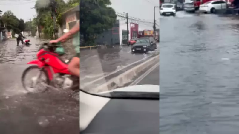 São Luís enfrenta alagamentos após chuva intensa; INMET emite alerta amarelo para todo o Maranhão