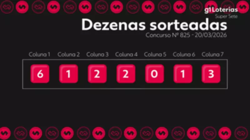 Super Sete: Concurso 825 não tem ganhador do prêmio máximo de R$ 4 milhões