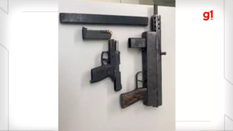 Suspeito com 16 processos é preso com submetralhadora e arma roubada de PM no Piauí