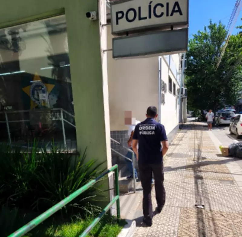 Suspeito de furto de bateria é identificado por câmeras e conduzido à delegacia em Volta Redonda