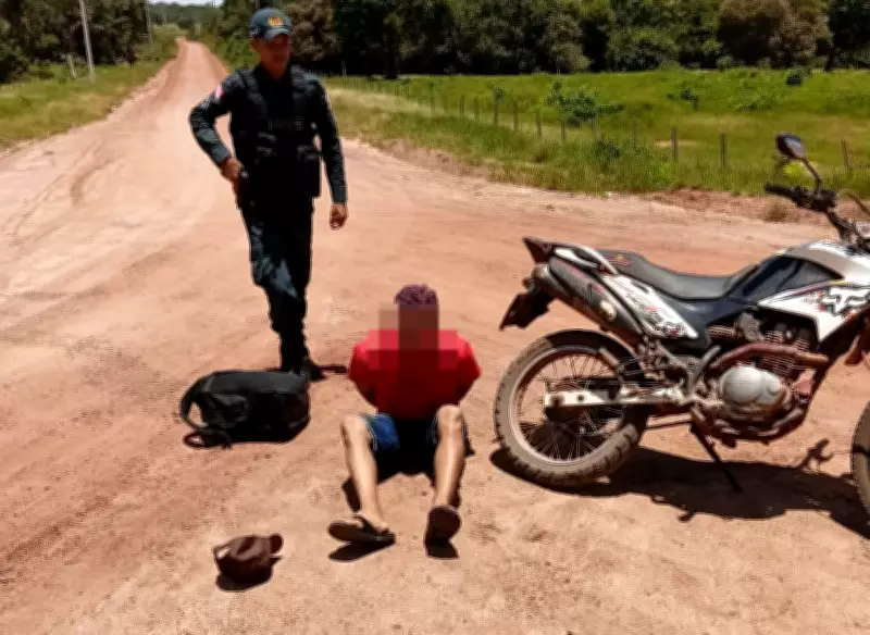 Suspeito de matar cunhado é preso pela PM após fuga em motocicleta no Pará
