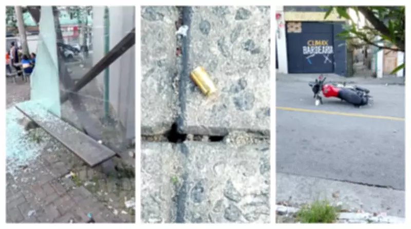 Tiroteio em ponto de ônibus no Sacomã causa correria e vidro estilhaçado em SP