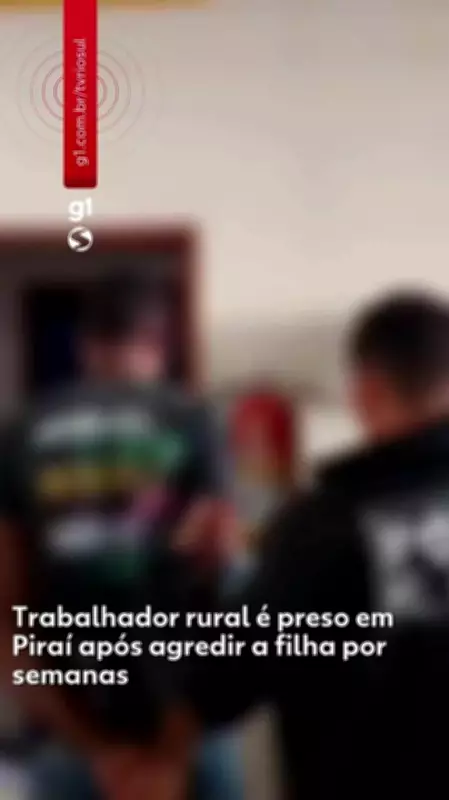 Trabalhador rural é preso em Piraí após agredir filha por semanas em Arrozal
