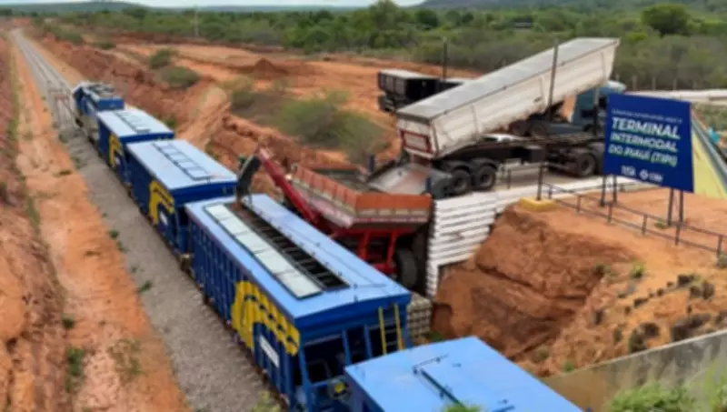 Transnordestina atinge 80% das obras no Ceará e recebe trilhos para conclusão do projeto