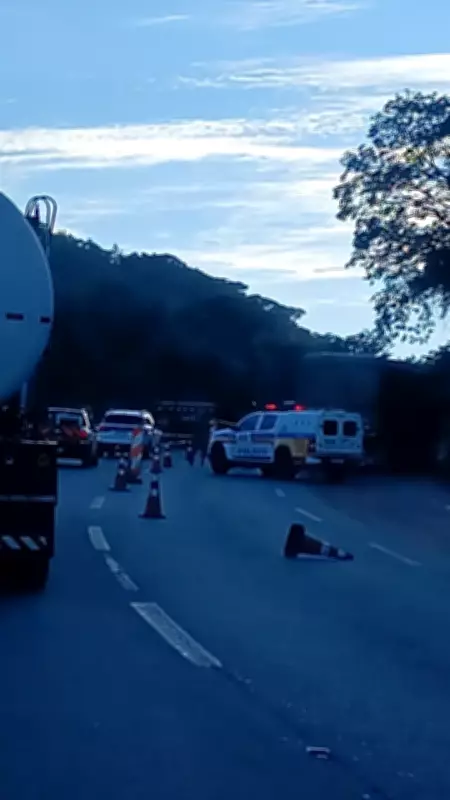 Troca de tiros na Fernão Dias mata um homem e causa acidente em Brumadinho