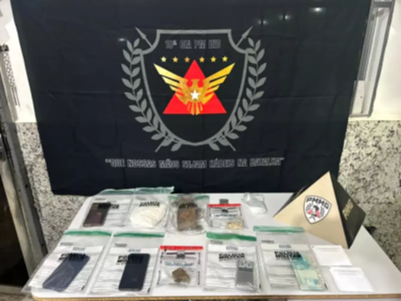 Três presos por tráfico de drogas em Mantena após operação da Polícia Militar