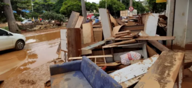 Ubá tem quase 5 mil desalojados após chuvas e investiga 17 casos suspeitos de leptospirose