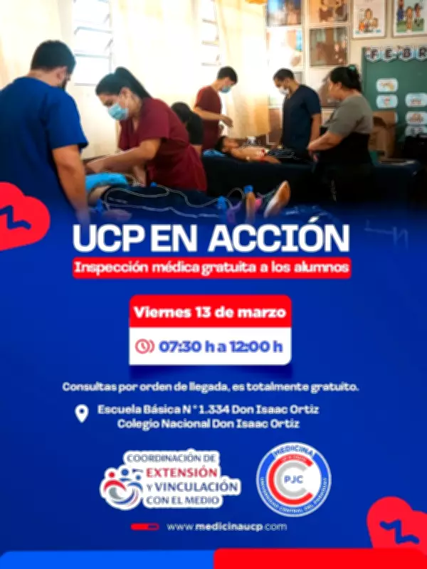 Universidade paraguaia promove ação social com atendimento médico em escola de comunidade