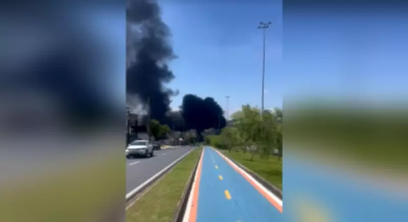 Vazamento de Combustível Causa Incêndio e Interdição em Avenida de Sorocaba