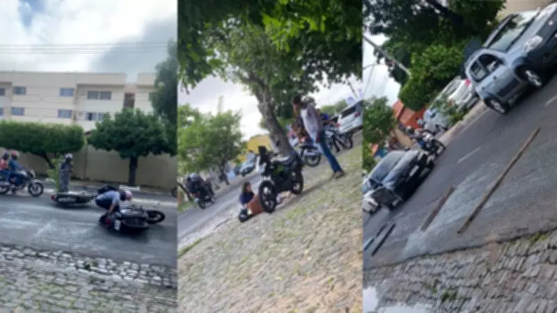 Vazamento de óleo na Avenida Centenário causa quedas de motociclistas e congestionamento em Teresina