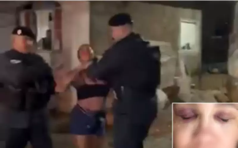 Vídeo revela agressão policial em Cachoeiras de Macacu: PM segura mulher pelo pescoço após soco