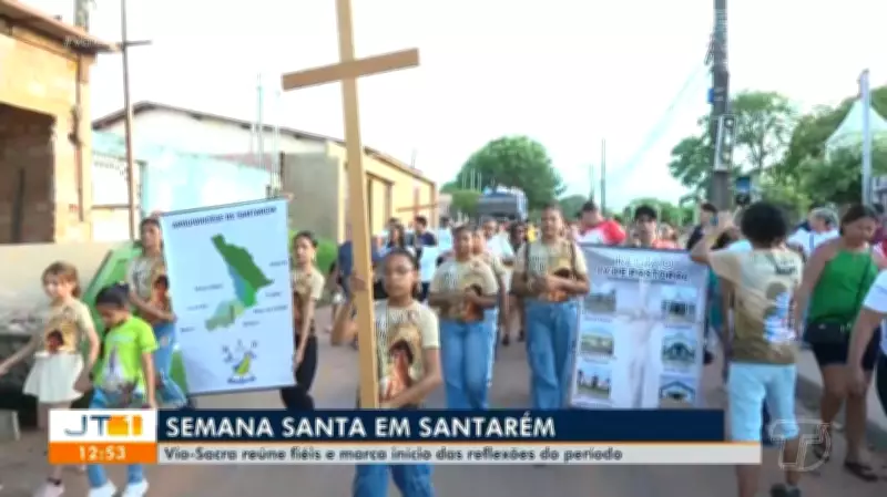 Via-Sacra em Santarém reúne centenas de fiéis para reflexões da Semana Santa