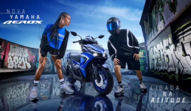 Yamaha lança Aerox ABS Connected no Brasil com design esportivo e tecnologia avançada